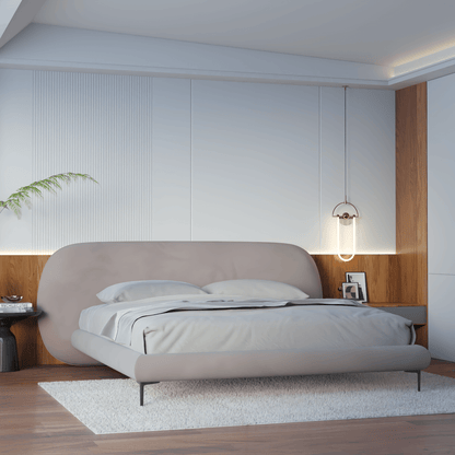 Bolzano Upholstered Bed with Curved Headboard