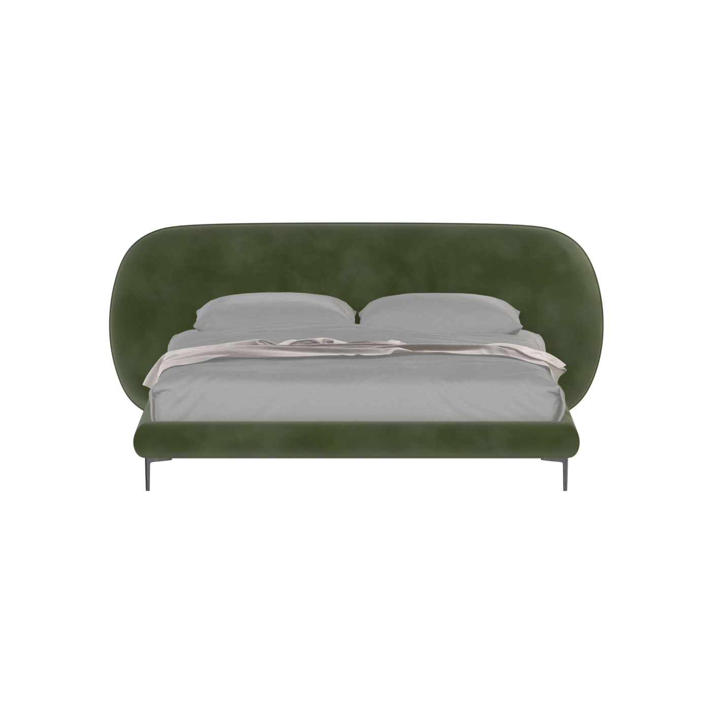 Bolzano Upholstered Bed with Curved Headboard