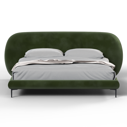 Bolzano Upholstered Bed with Curved Headboard