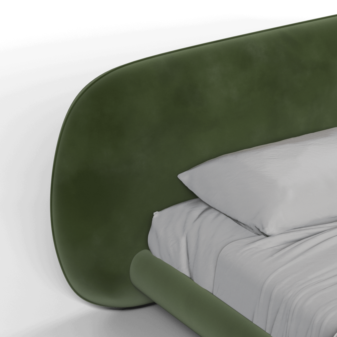 Bolzano Upholstered Bed with Curved Headboard