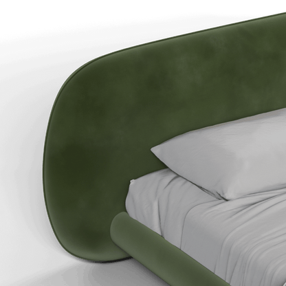Bolzano Upholstered Bed with Curved Headboard