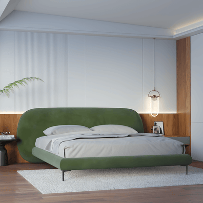 Bolzano Upholstered Bed with Curved Headboard