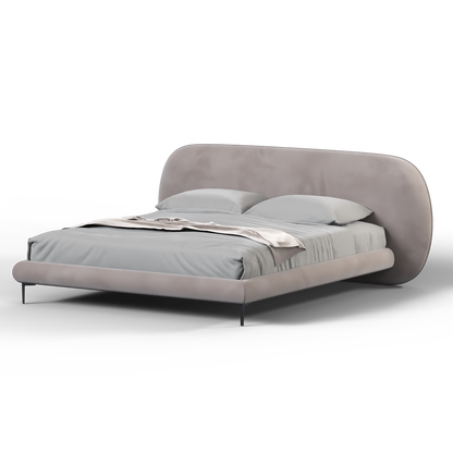 Bolzano Upholstered Bed with Curved Headboard