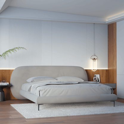 Bolzano Upholstered Bed with Curved Headboard