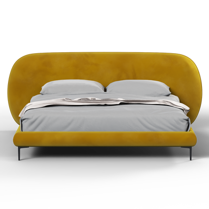 Bolzano Upholstered Bed with Curved Headboard