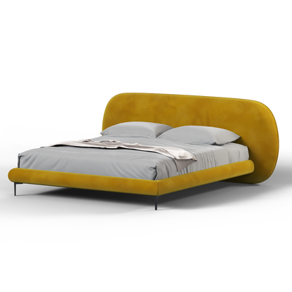 Bolzano Upholstered Bed with Curved Headboard