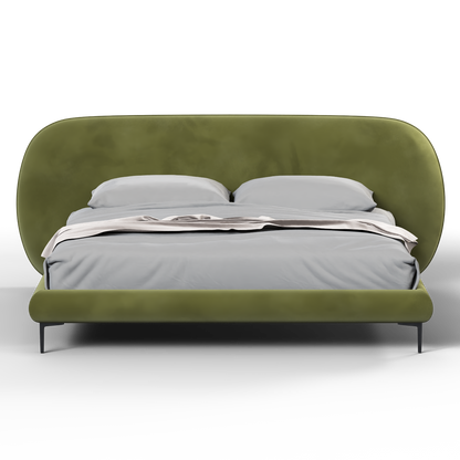 Bolzano Upholstered Bed with Curved Headboard