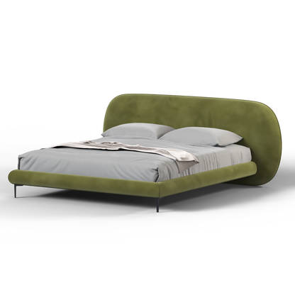 Bolzano Upholstered Bed with Curved Headboard