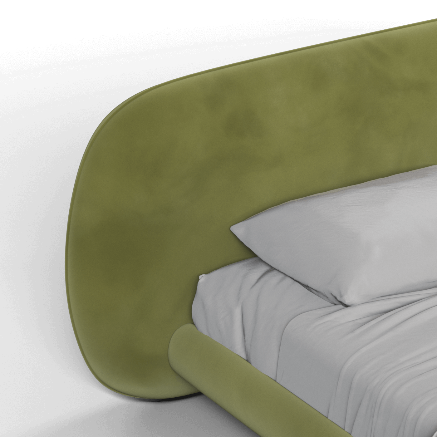 Bolzano Upholstered Bed with Curved Headboard