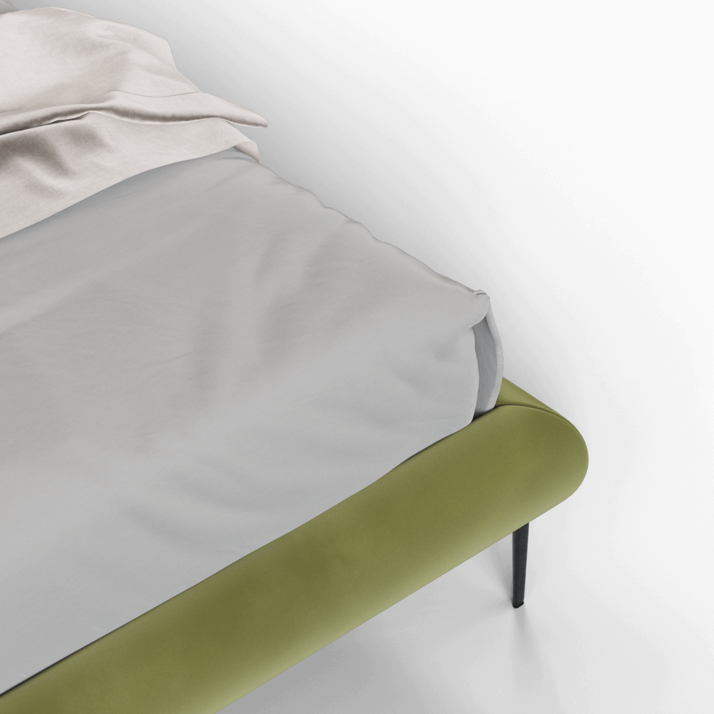Bolzano Upholstered Bed with Curved Headboard