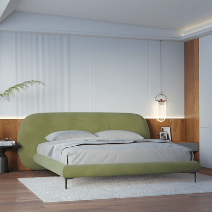 Bolzano Upholstered Bed with Curved Headboard