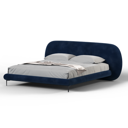 Bolzano Upholstered Bed with Curved Headboard