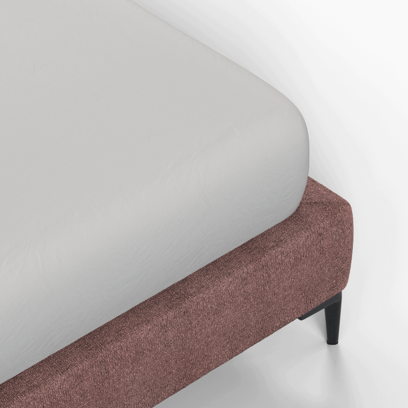 Abbey Uphlostered Bed with Structured Headboard and Refined Lines