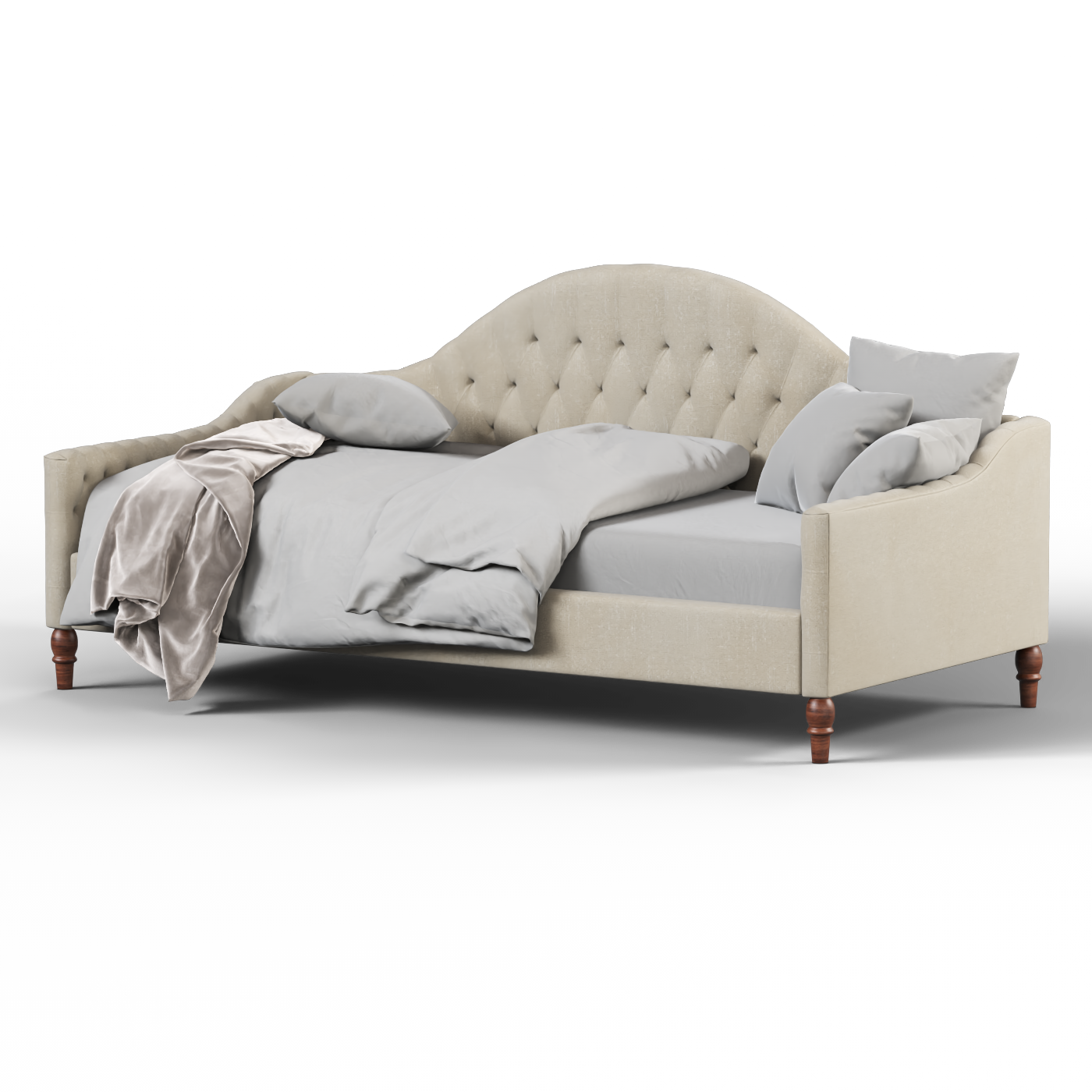 Elise Daybed with Elegant Curves and Versatile Comfort