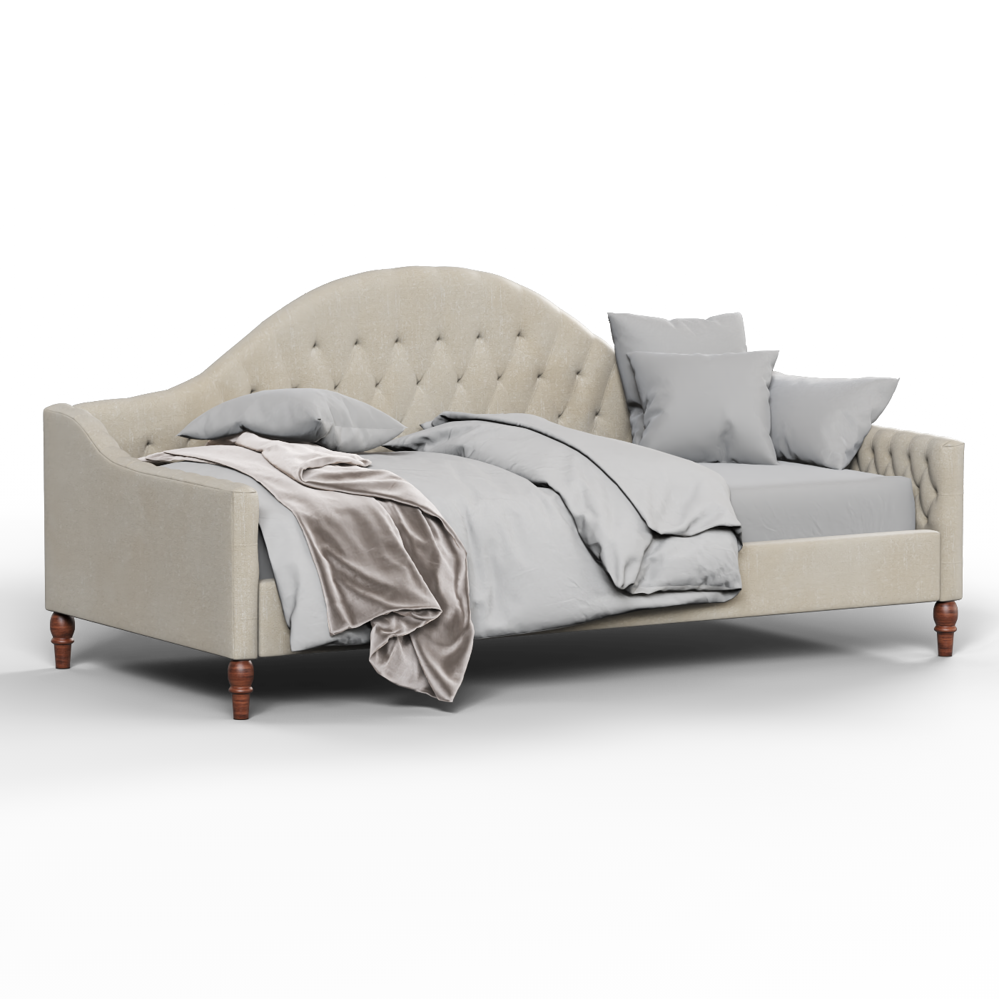 Elise Daybed with Elegant Curves and Versatile Comfort
