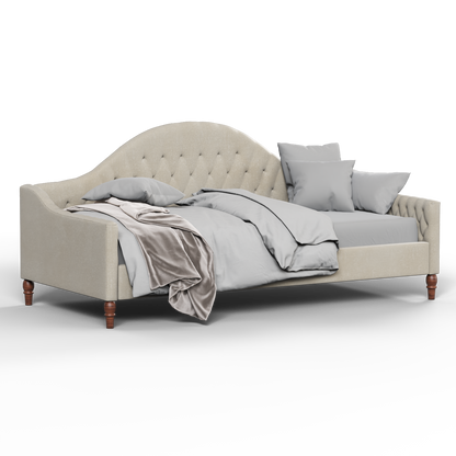 Elise Daybed with Elegant Curves and Versatile Comfort