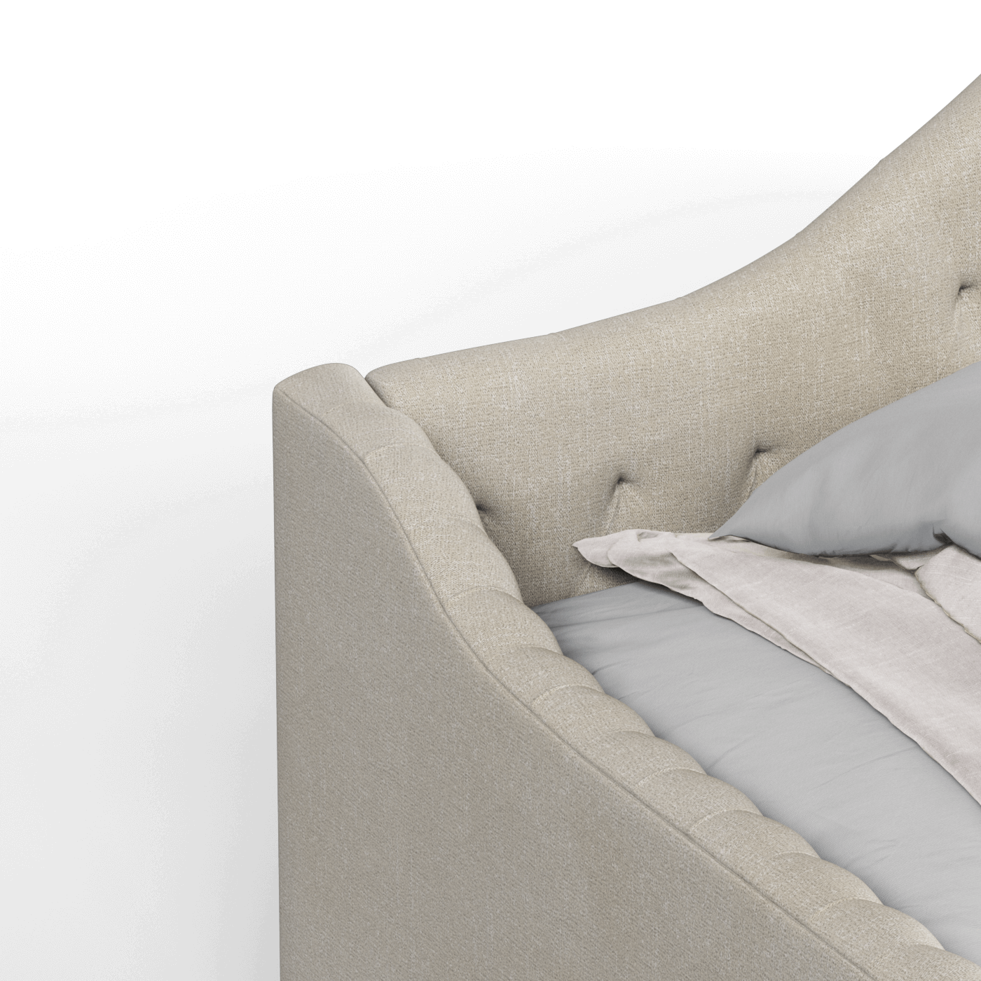 Elise Daybed with Elegant Curves and Versatile Comfort