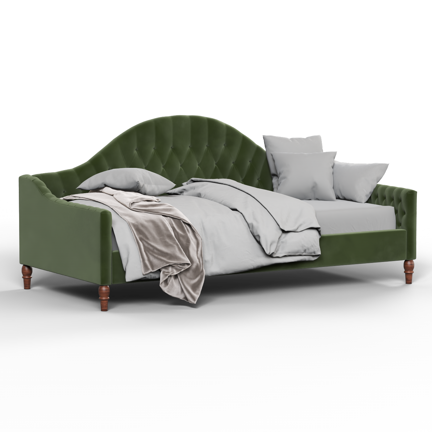 Elise Daybed with Elegant Curves and Versatile Comfort
