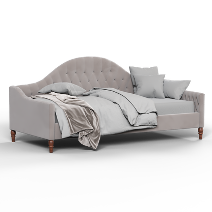 Elise Daybed with Elegant Curves and Versatile Comfort