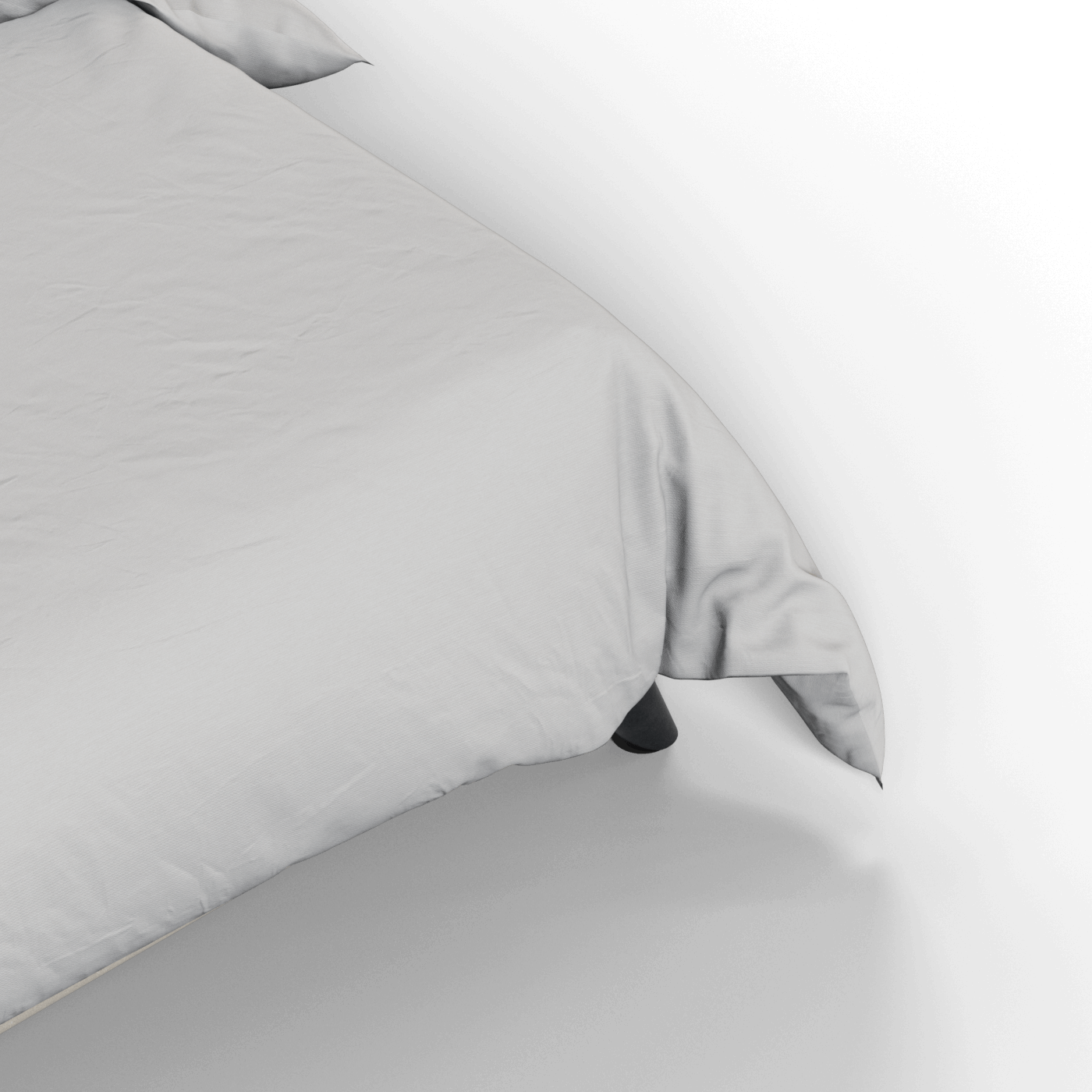 Evelina Curved Headboard Bed in Soft Upholstery