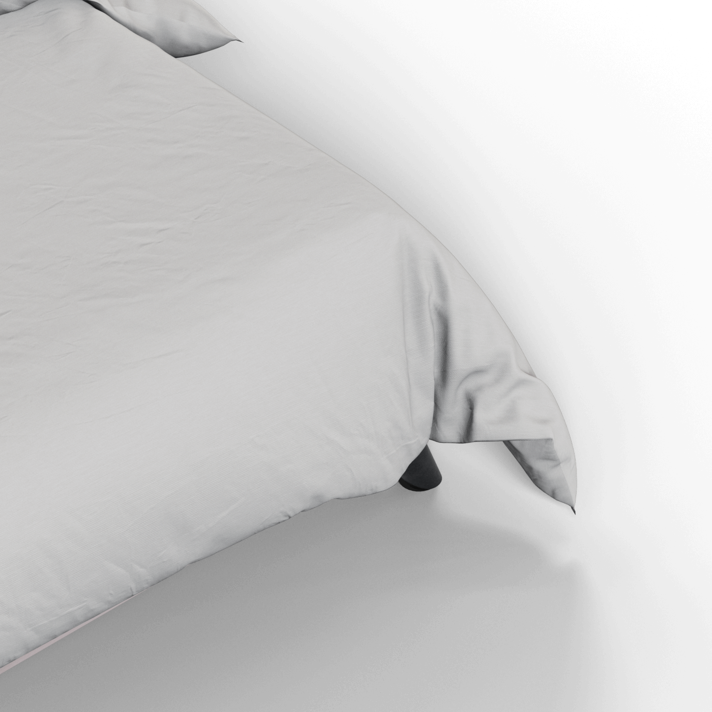Evelina Curved Headboard Bed in Soft Upholstery