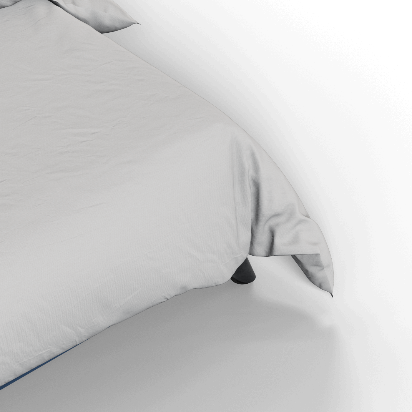Evelina Curved Headboard Bed in Soft Upholstery
