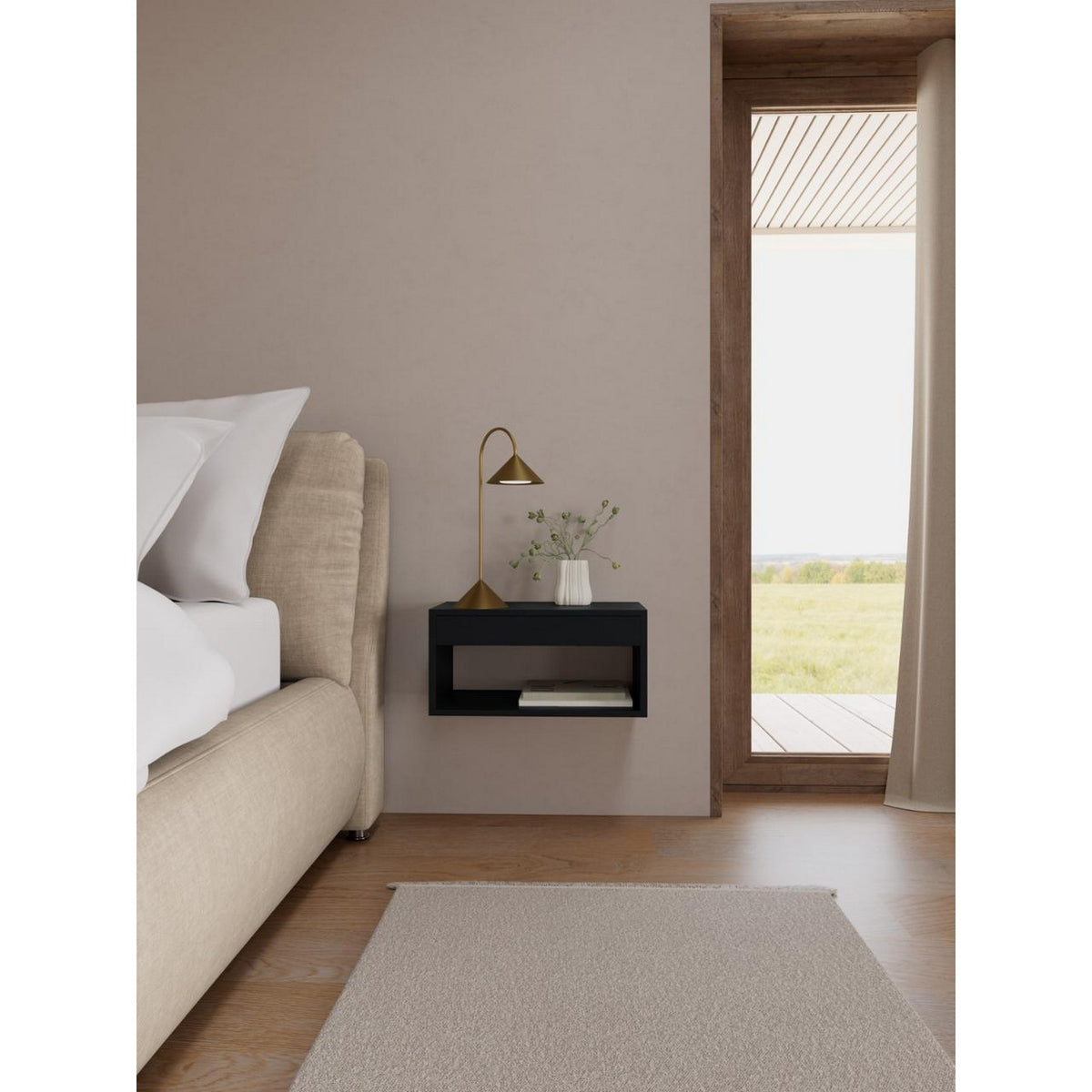 Bedside Table Cholet - Black