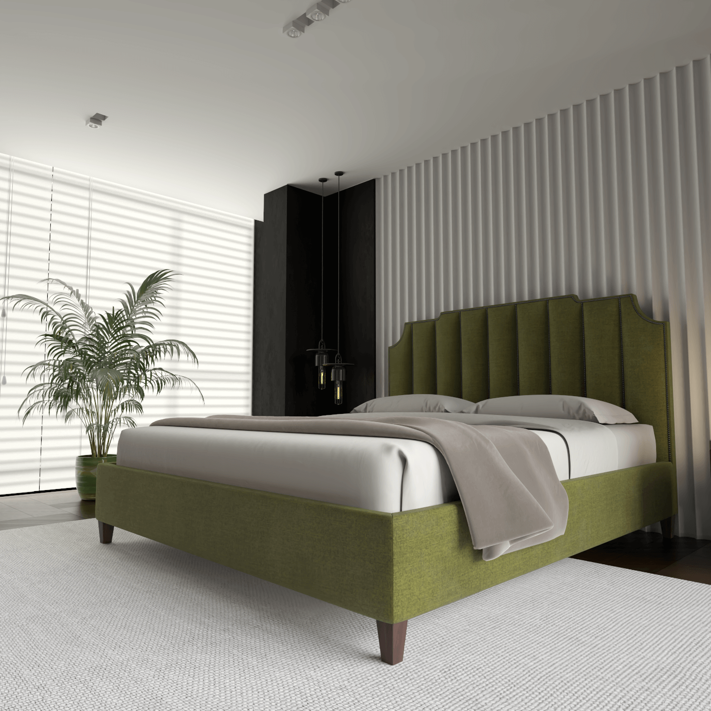 Gabriella Bed with High headboard
