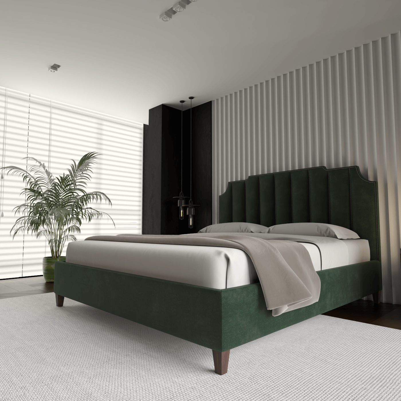 Gabriella Bed with High headboard