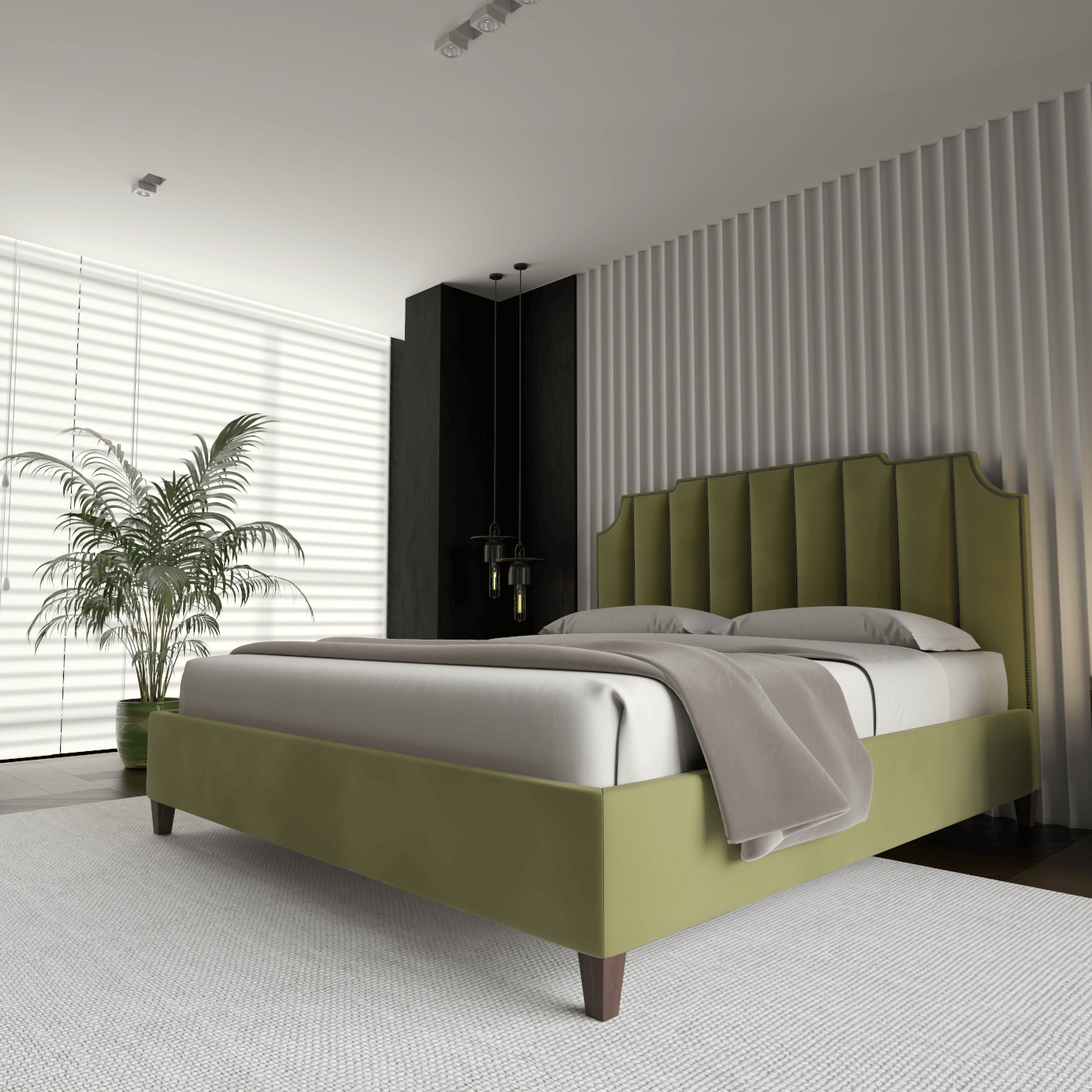 Gabriella Bed with High headboard