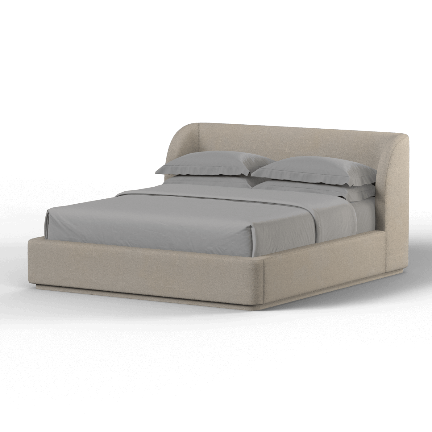 Giacomo Double Bed with Wide Panelled Headboard