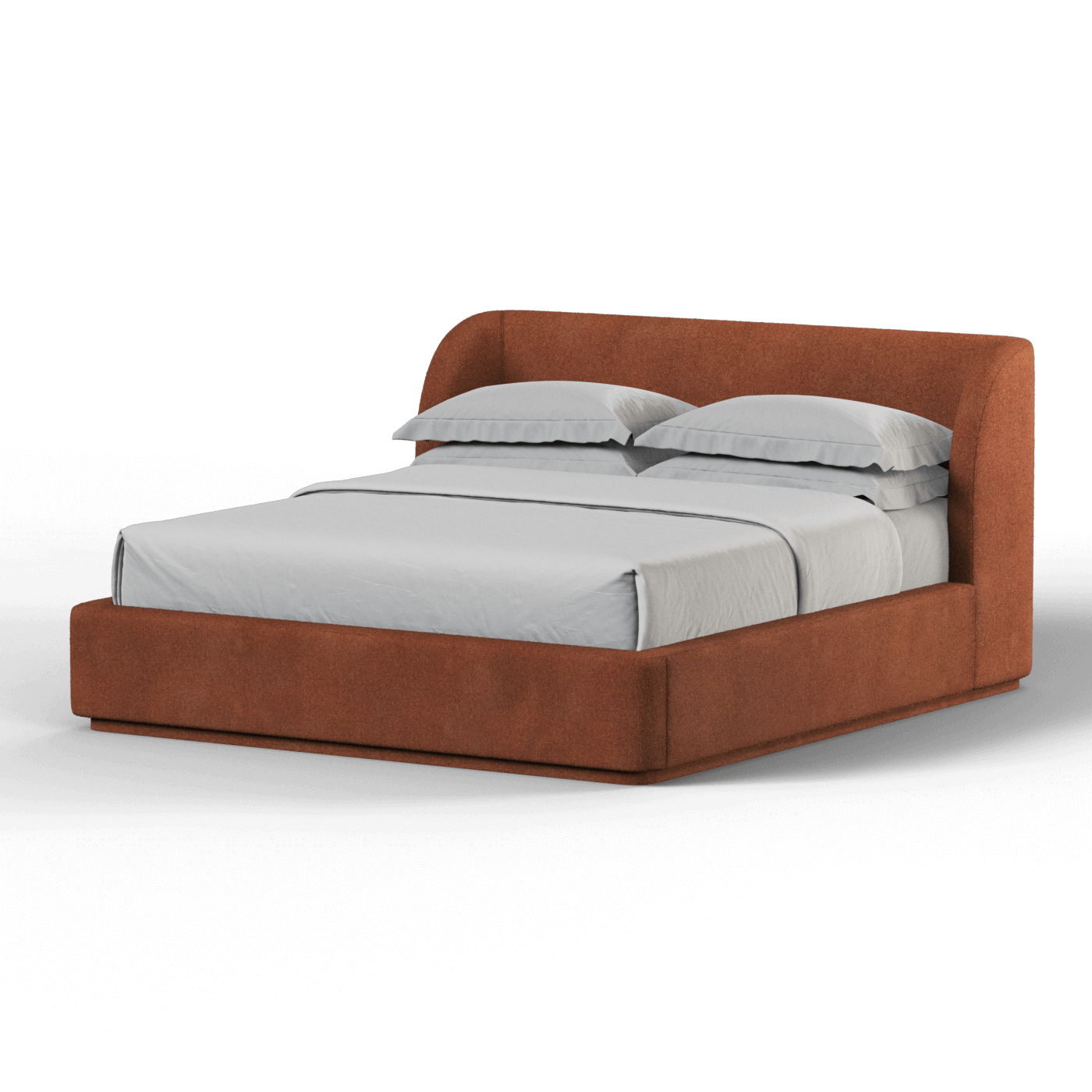 Giacomo Double Bed with Wide Panelled Headboard