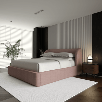 Giacomo Double Bed with Wide Panelled Headboard