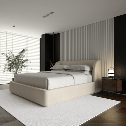 Giacomo Double Bed with Wide Panelled Headboard