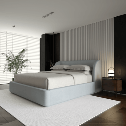 Giacomo Double Bed with Wide Panelled Headboard