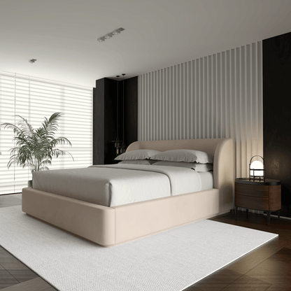 Giacomo Double Bed with Wide Panelled Headboard