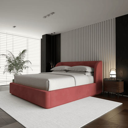 Giacomo Double Bed with Wide Panelled Headboard