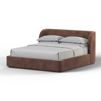 Giacomo Double Bed with Wide Panelled Headboard