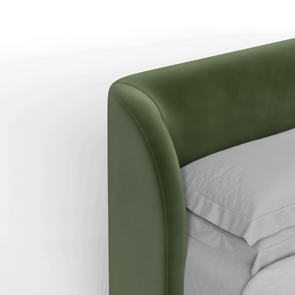 Giacomo Double Bed with Wide Panelled Headboard