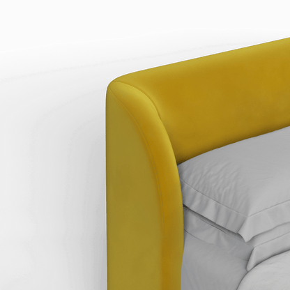 Giacomo Double Bed with Wide Panelled Headboard