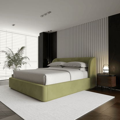 Giacomo Double Bed with Wide Panelled Headboard