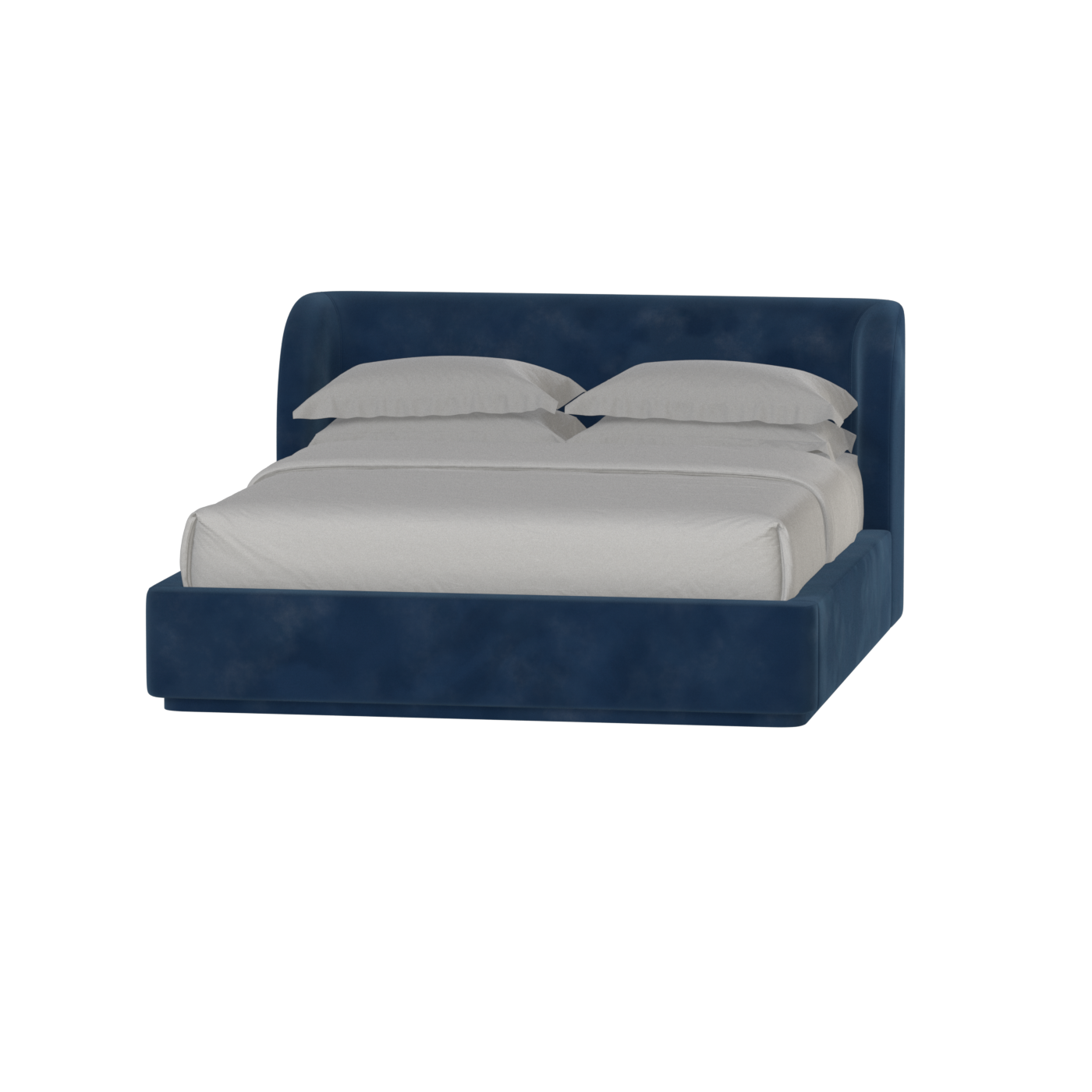 Giacomo Double Bed with Wide Panelled Headboard