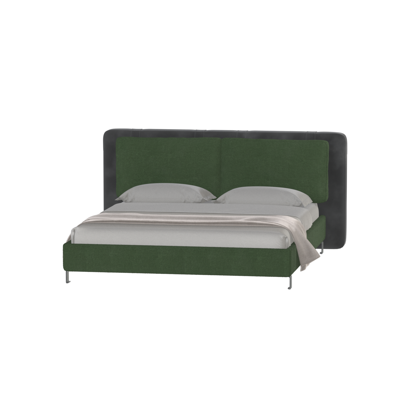 Giovanna Double Bed with Elegant Headboard