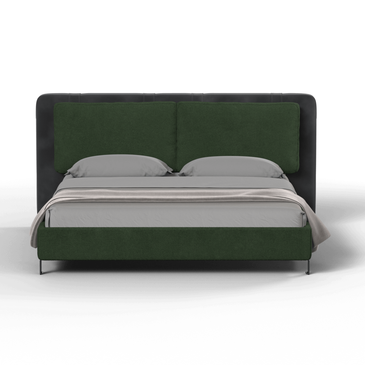Giovanna Double Bed with Elegant Headboard
