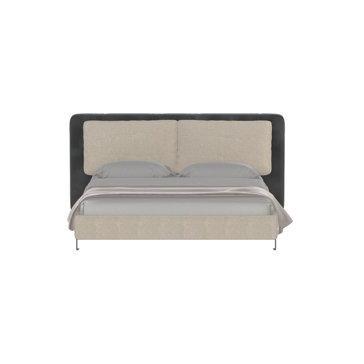 Giovanna Double Bed with Elegant Headboard