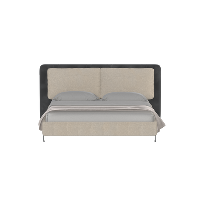 Giovanna Double Bed with Elegant Headboard