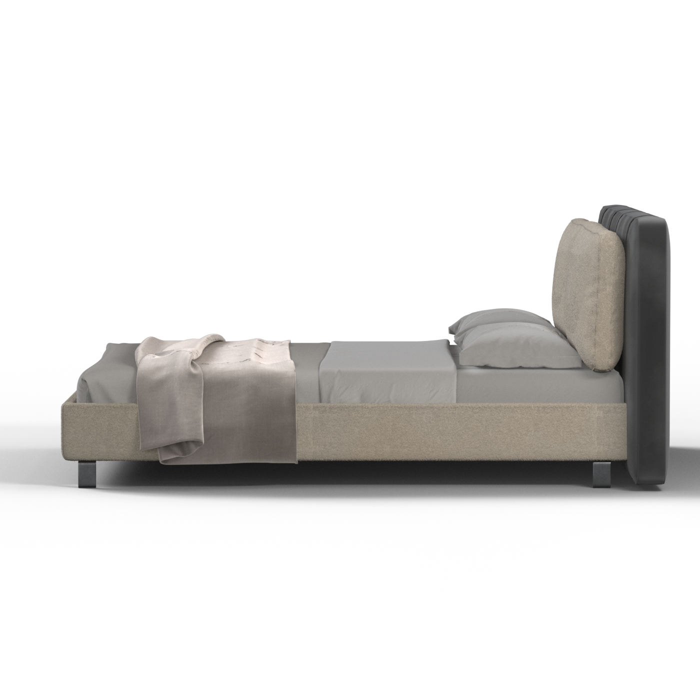 Giovanna Double Bed with Elegant Headboard