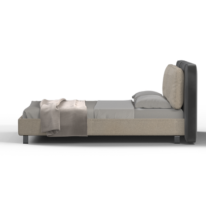 Giovanna Double Bed with Elegant Headboard