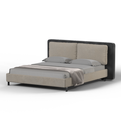 Giovanna Double Bed with Elegant Headboard