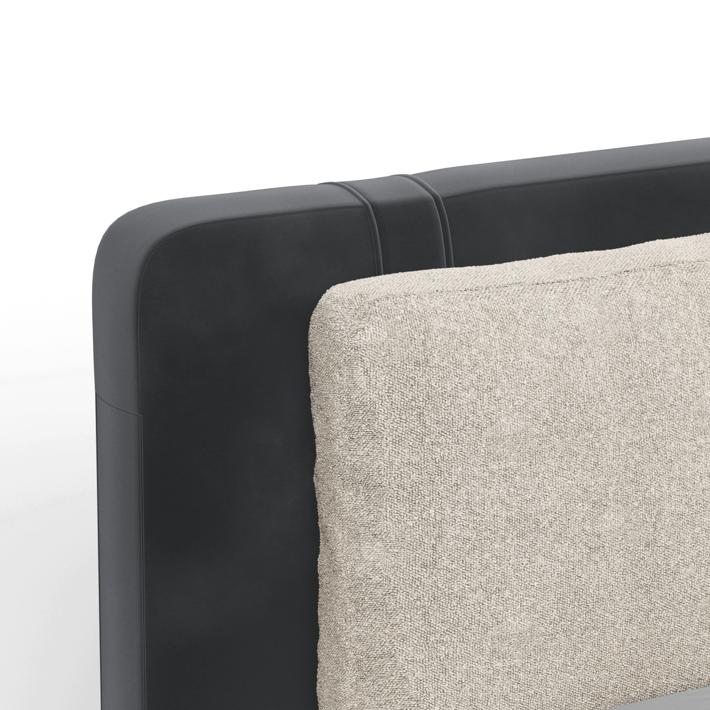 Giovanna Double Bed with Elegant Headboard